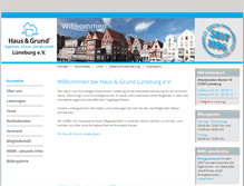 Tablet Screenshot of haus-und-grund-lueneburg.de